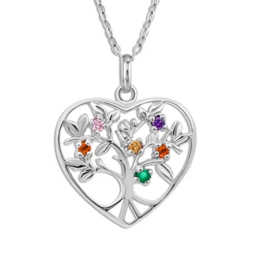 LOTUS Halskette Herz Lotusbaum 925 Silber Lotus Silver Tree of Life JLP3199-1-1