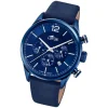 LOTUS Herren Armbanduhr Khrono 18681/1 Quarz Leder blau UL18681/1