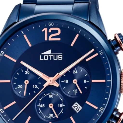 LOTUS Herren Armbanduhr Khrono 18680/2 Quarz Edelstahl blau UL18680/2