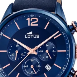 LOTUS Herren Armbanduhr Khrono 18681/2 Quarz Leder blau UL18681/2