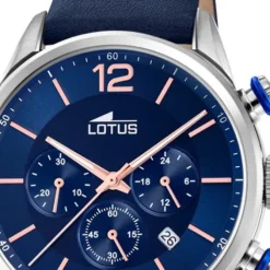LOTUS Herren Armbanduhr Khrono 18689/2 Quarz Leder blau UL18689/2