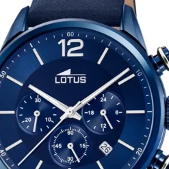 LOTUS Herren Armbanduhr Khrono 18681/1 Quarz Leder blau UL18681/1