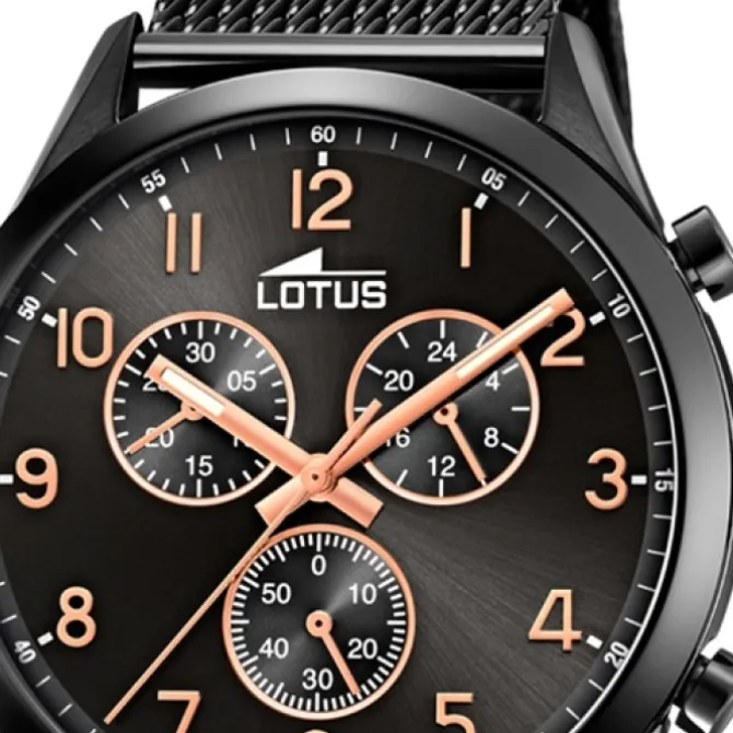 LOTUS Herren Armbanduhr Minimalist 18639/1 Quarz Edelstahl schwarz UL18639/1