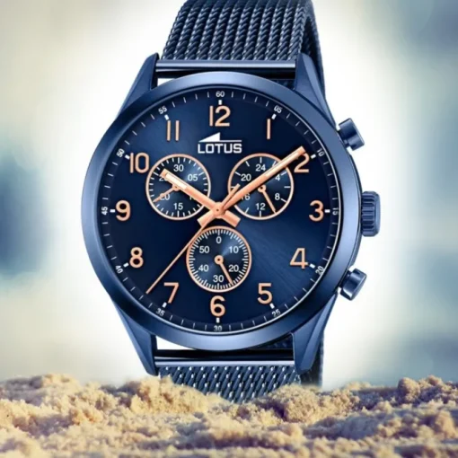 LOTUS Herren Armbanduhr Minimalist 18638/1 Quarz Edelstahl blau UL18638/1