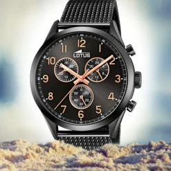 LOTUS Herren Armbanduhr Minimalist 18639/1 Quarz Edelstahl schwarz UL18639/1