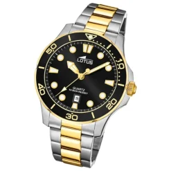 Lotus Herren Armbanduhr Sport 18760/2 Analog Edelstahl silber gold UL18760/2