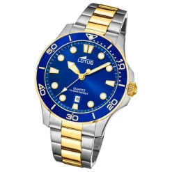 Lotus Herren Armbanduhr Sport 18760/1 Analog Edelstahl silber gold UL18760/1