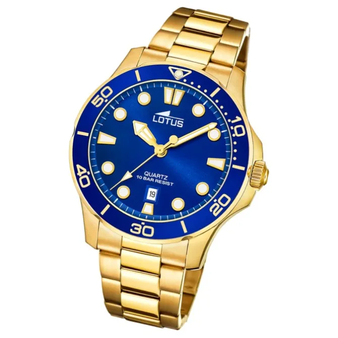 Lotus Herren Armbanduhr Sport 18761/1 Analog Edelstahl gold UL18761/1