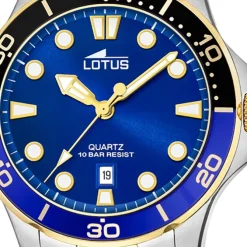 Lotus Herren Armbanduhr Sport 18760/3 Analog Edelstahl silber gold UL18760/3
