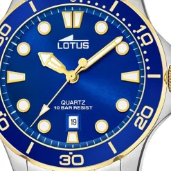 Lotus Herren Armbanduhr Sport 18760/1 Analog Edelstahl silber gold UL18760/1