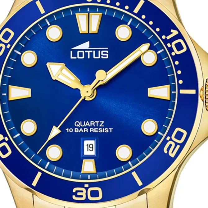 Lotus Herren Armbanduhr Sport 18761/1 Analog Edelstahl gold UL18761/1