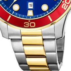 Lotus Herren Armbanduhr Sport 18760/4 Analog Edelstahl silber gold UL18760/4