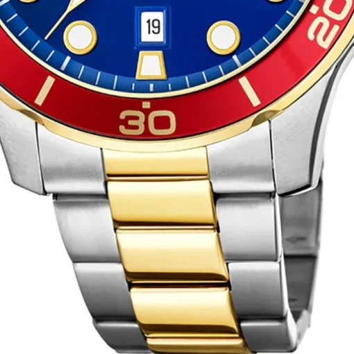 Lotus Herren Armbanduhr Sport 18760/4 Analog Edelstahl silber gold UL18760/4