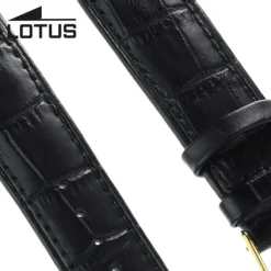 Lotus Herren Uhrenarmband 22mm Leder-Band schwarz für Lotus L18150 L18156 L18148 ULA18150/S