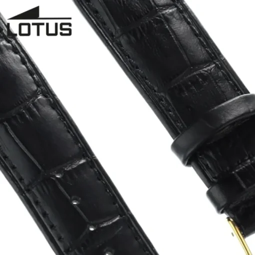 Lotus Herren Uhrenarmband 22mm Leder-Band schwarz für Lotus L18150 L18156 L18148 ULA18150/S