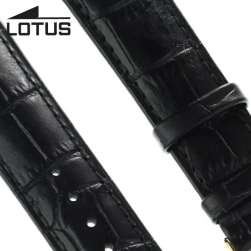 Lotus Herren Uhrenarmband 22mm Leder-Band schwarz für Lotus L18156 L18150 L18154 ULA18156/S