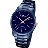 LOTUS Herren-Armbanduhr Analog Quarz Edelstahl blau UL18163/2