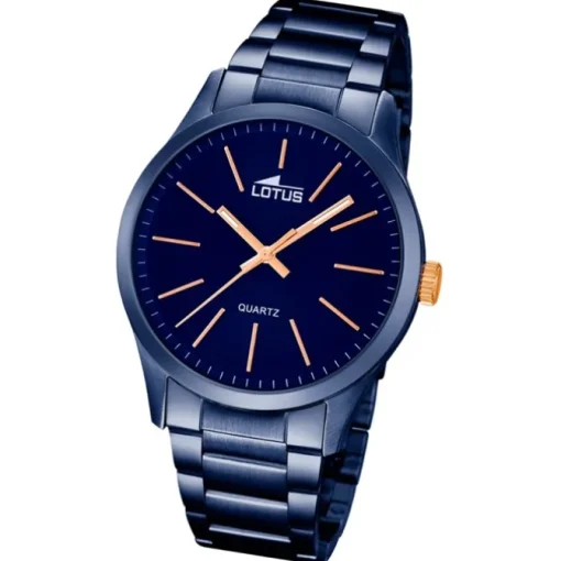 LOTUS Herren-Armbanduhr Analog Quarz Edelstahl blau UL18163/2