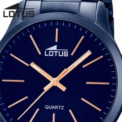 LOTUS Herren-Armbanduhr Analog Quarz Edelstahl blau UL18163/2