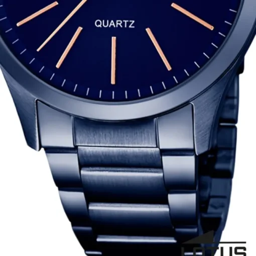 LOTUS Herren-Armbanduhr Analog Quarz Edelstahl blau UL18163/2