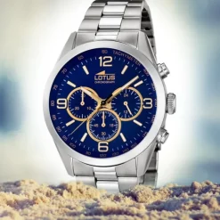 Lotus Herren-Armbanduhr Edelstahl silber 18152/6 Quarz Minimalist UL18152/6
