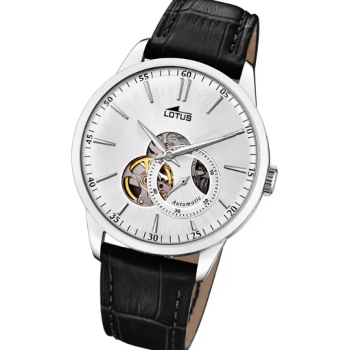 Lotus Herren-Armbanduhr Leder schwarz 18536/1 Automatik Classic UL18536/1