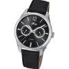 Lotus Herren-Armbanduhr Leder schwarz 18374/4 Quarz Multifunktion UL18374/4