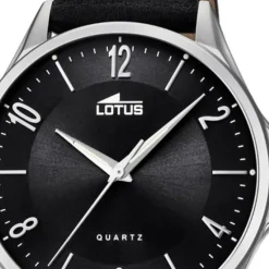 Lotus Herren-Armbanduhr Leder schwarz 18518/4 Quarz klassisch UL18518/4