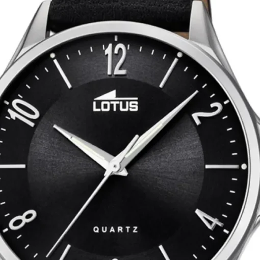 Lotus Herren-Armbanduhr Leder schwarz 18518/4 Quarz klassisch UL18518/4