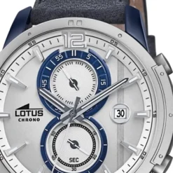Lotus Herren-Armbanduhr Leder blau 18367/1 Quarz Khrono UL18367/1