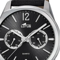 Lotus Herren-Armbanduhr Leder schwarz 18374/4 Quarz Multifunktion UL18374/4