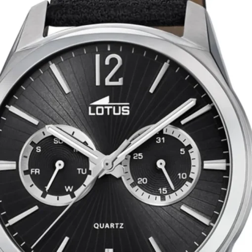 Lotus Herren-Armbanduhr Leder schwarz 18374/4 Quarz Multifunktion UL18374/4