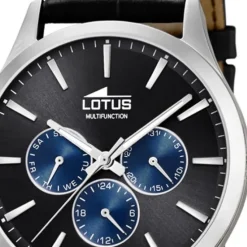 Lotus Herren-Armbanduhr Leder schwarz 18576/6 Quarz Minimalist UL18576/6