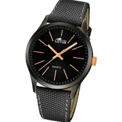 LOTUS Herren-Uhr - Minimalist - Analog - Quarz - Leder/Textil - UL18165/2