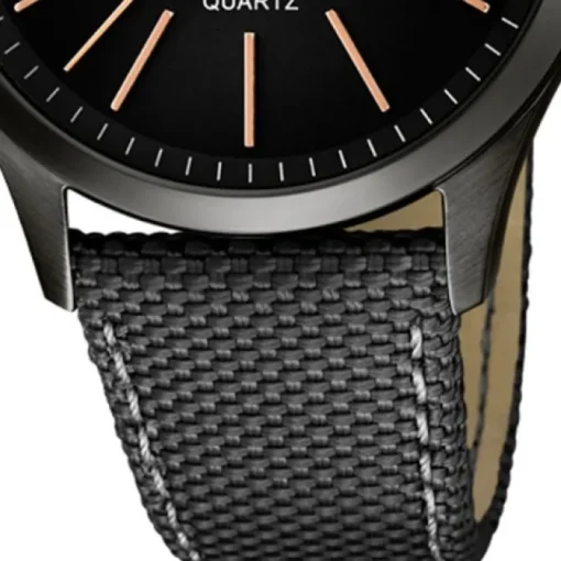 LOTUS Herren-Uhr - Minimalist - Analog - Quarz - Leder/Textil - UL18165/2
