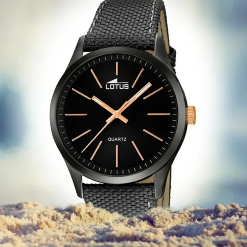 LOTUS Herren-Uhr - Minimalist - Analog - Quarz - Leder/Textil - UL18165/2