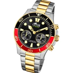 Lotus Herrenuhr Edelstahl silbergold Lotus Classic Armbanduhr UL18801/4