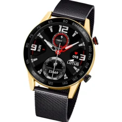 Lotus Herrenuhr Edelstahl schwarz Lotus Multifunktion Armbanduhr UL50019/1
