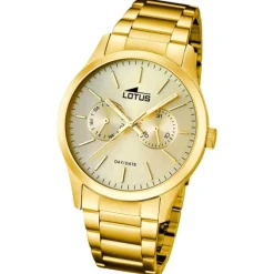 Lotus Herrenuhr Edelstahl gold Lotus Minimalist Armbanduhr UL15955/2
