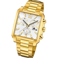 Lotus Herrenuhr Edelstahl gold Lotus Classic Armbanduhr UL18853/1