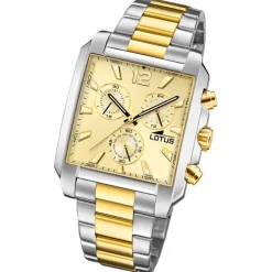 Lotus Herrenuhr Edelstahl silbergold Lotus Classic Armbanduhr UL18852/5