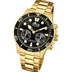 Lotus Herrenuhr Edelstahl gold Lotus Classic Armbanduhr UL18802/2