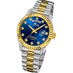 Lotus Herrenuhr Edelstahl silbergold Lotus Classic Armbanduhr UL18855/5