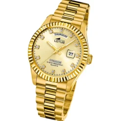 Lotus Herrenuhr Edelstahl gold Lotus Classic Armbanduhr UL18857/5