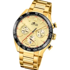 Lotus Herrenuhr Edelstahl gold Lotus Classic Armbanduhr UL18917/1