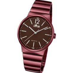 Lotus Herren-Uhr Edelstahl aubergine lila 18468/1 Quarz Minimalist UL18468/1