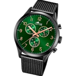 Lotus Herrenuhr Edelstahl schwarz Lotus Minimalist Armbanduhr UL18639/E