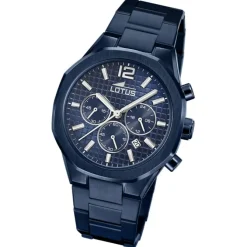 Lotus Herrenuhr Edelstahl blau Lotus Classic Armbanduhr UL18848/1