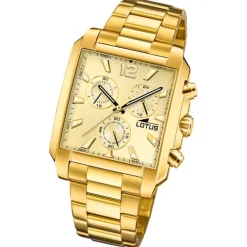 Lotus Herrenuhr Edelstahl gold Lotus Classic Armbanduhr UL18853/5