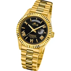 Lotus Herrenuhr Edelstahl gold Lotus Classic Armbanduhr UL18857/4
